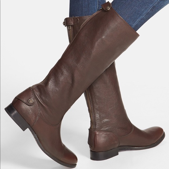 Frye Shoes - {Frye} Melissa Tall Button Back Zip Boots